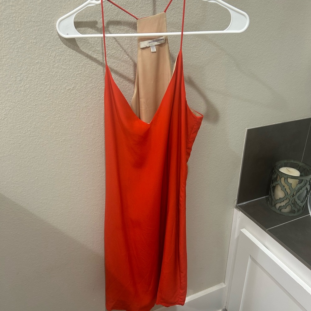 Lavender Brown Silk slip dress